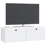 Wall-Mounted TV Cabinet 98 x 31 x 30 cm White Engineered Wood 899235