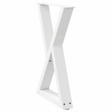 Dining Table Legs 2 pcs White 50x cm Steel 4012717