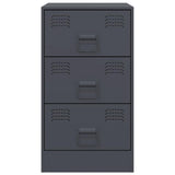 Bedside Cabinets 2 pcs Anthracite 34.5x39x62 cm Steel 841780