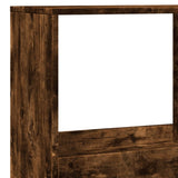 Bookcase Smoked Oak 100x33x175 cm Engineered Wood 3309406