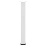 Console Table Legs 4 pcs White 72-74 cm Steel 4012469