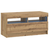 5 Piece LED TV Cabinet Artisan Oak Engineered Wood 3417014