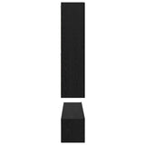 TV Cabinet Set Wall-mounted 8 pcs Black Oak Engineered Wood 3393280