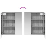Bathroom Mirror Cabinet Grey Sonoma 60 x 14.5 x 70 cm 889060