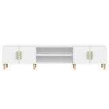 TV Cabinet White 180x31.5x40 cm Engineered Wood 816256