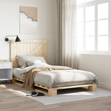 Bed Frame Natural Wood Solid Pine Wood Single Durable Bed Frame 3281551