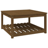 Garden Table Honey Brown 82.5x82.5x45 cm Solid Wood Pine 824144