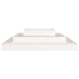 Planter White 110x110x27 cm Solid Wood Pine 823872