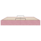 Ottoman Bed Frame No Mattress Pink 200x200 cm Velvet 3310990