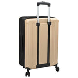Suitcase Folding Champagne 43 x 27 x 66 cm ABS Plastic 42006255