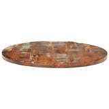 Table Top 70x1.5 cm Round Solid Wood Reclaimed 370026