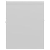 Sink Cabinet with Built-in Basin High Gloss White Engineered Wood 3070844