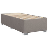 Box Spring Bed with Mattress Taupe 90x200 cm Fabric 3285775