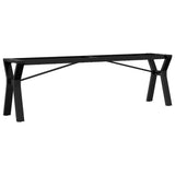 ZNTS Coffee Table Legs Y-Frame 140x30x43 cm Cast Iron 357926