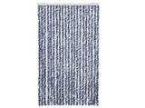 Insect Curtain Blue, White and Silver 90x220 cm Chenille 284274