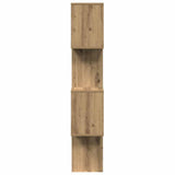 Room Divider Bookcase 4-Tier Artisan Oak 70x24x129 cm Engineered Wood 858110