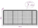 Gabion with 5 mm Wire and 5x5 cm Mesh 350x100x200 cm 3464401