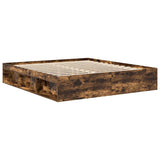 Bed Frame without Mattress Smoked Oak 180x200 cm Super King Super King Size 3203884
