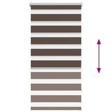 Zebra blind 60.9x120 cm Fabric Width 56.7 cm coffee 240193