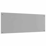 Kitchen Backsplash 2 pcs Light Grey 110 x 40 cm Tempered Glass 3415500