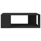 ZNTS Coffee Table Black 89.5x48x30 cm Engineered Wood 848151