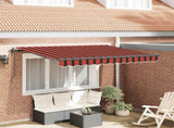 Retractable Awning Orange 250 x 200 cm Fabric 3329376