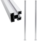 Fence Posts 2 pcs Aluminium 185 cm 49076