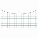 Pond Fence Set 5 pcs Green 100 x 50 cm Steel 42017315
