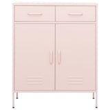 Storage Cabinet Pink 80x35x101.5 cm Steel 336157