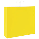 ZNTS Paper Bags 50 pcs with Handles Yellow 54x15x49 cm 4101780