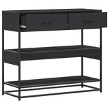 Console Table Black 90x35x80 cm Engineered Wood 849179