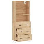 Highboard Sonoma Oak 69.5x34x180 cm Engineered Wood 3189400
