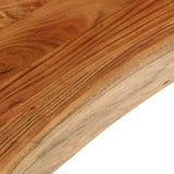 Table Top 110x40x3.8 cm Rectangular Solid Wood Acacia Live Edge 370637