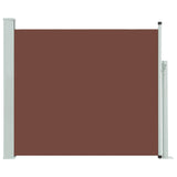Patio Retractable Side Awning 100x300 cm Brown 48375