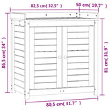 Potting Table with Shelves Brown 82.5x50x86.5 cm Solid Wood Pine 844635