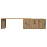 Coffee Table Artisan Oak 150x50x35 cm Engineered Wood 855981