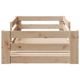 Bed Frame without Mattress 90x200 cm Solid Wood Pine 855681