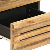 Bedside Cabinets 2 pcs 40x34x46 cm Solid Wood Rough Mango 377427