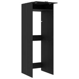 Wash Machine Cabinet with Storage Black Oak 67.5 x 68 x 200 cm 3422785