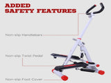 Stepper w/ Handle Hand Grip Workout Fitness Machine For Fitness Aerobic Exercise Home Gym Red T3398P349149