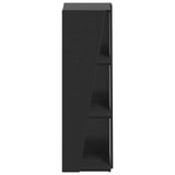 Side Shelf Black 33 x 32 x 100.5 cm Engineered Wood 892418