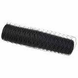 Hexagon Fence Grey 0.4 x 100 m PVC 42005592