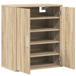 Shoe Cabinet Sonoma Oak 60x35x70 cm Engineered Wood 808921