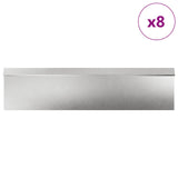 Snail Fences 12 pcs Silver Stainless Steel 874882