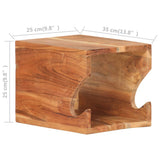Wall Mounted Bicycle Rack 35x25x25 cm Solid Acacia Wood 320479