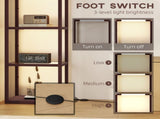 LED Floor Lamp with Glass Shelves, 4 Layers Dimmable Tall Standing Lamp, Modern Column Shelf Floor T3398P376730