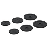 Weight Plates 6 pcs 30 kg Cast Iron 93639