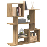 Room Divider Bookcase Artisan Oak 92x29x112 cm Engineered Wood 858128