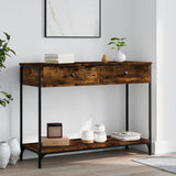 Console Table Smoked Oak 100x34.5x75 cm Engineered Wood 834172