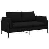 2-Seater Sofa Black 188 x 81 x 89 cm Fabric 42048601